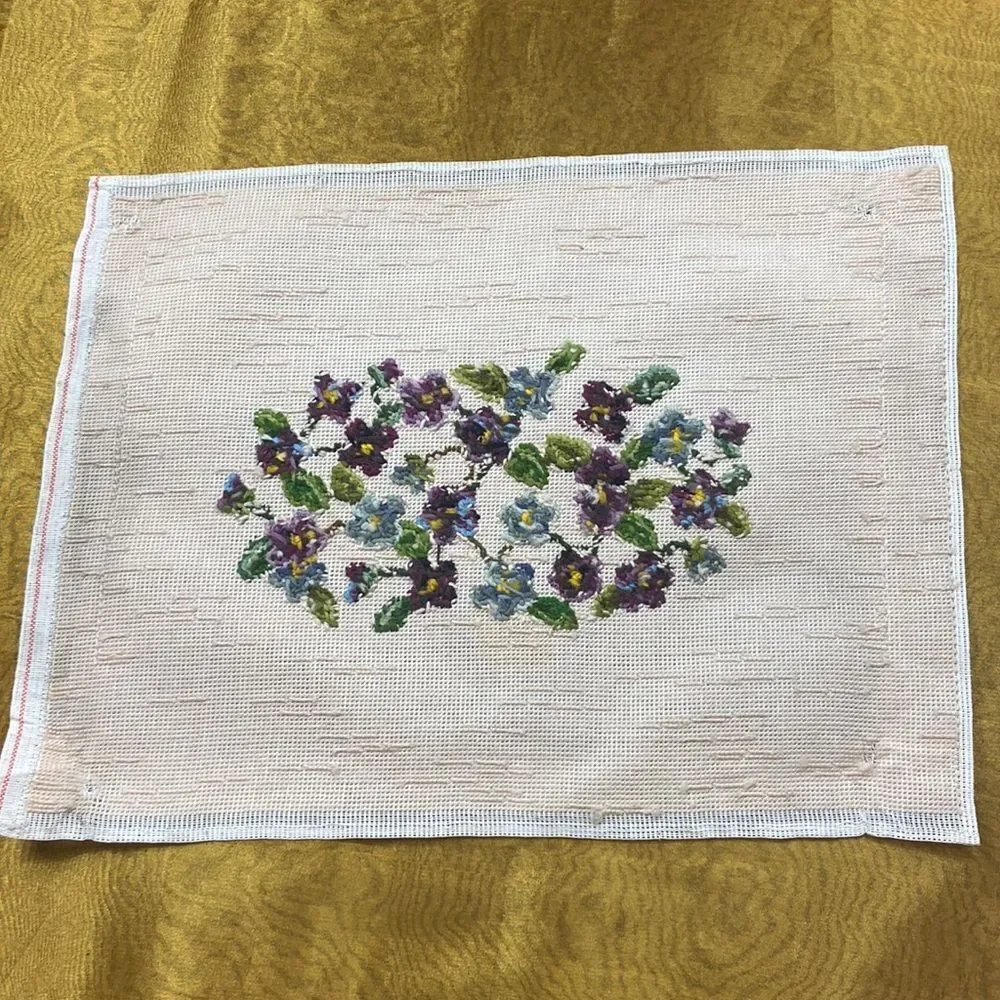 Vintage Handmade Cross Stitch Sewing Crochet Decoration
